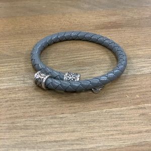 Alex and Ani grey rope bracelet